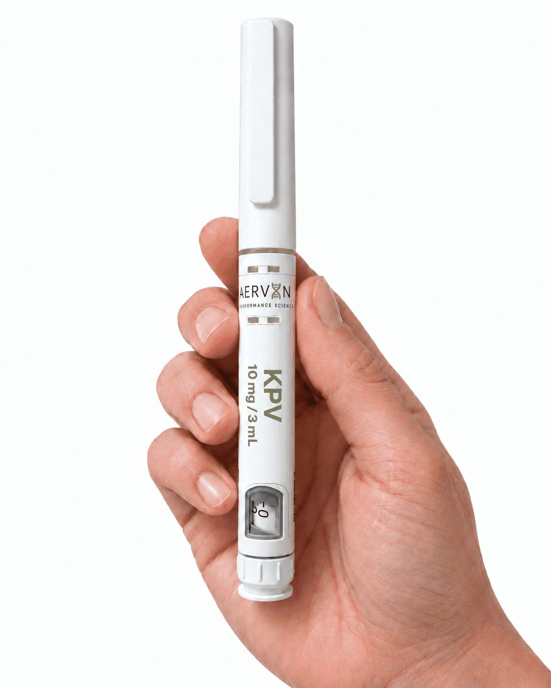 KPV pen held in hand