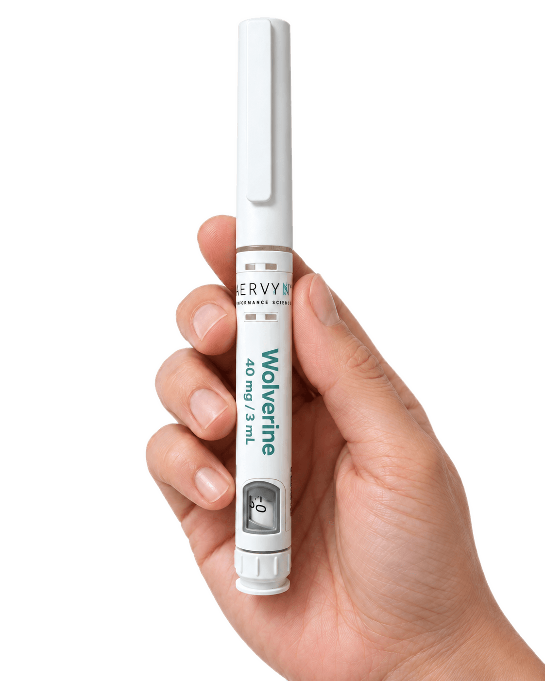 Wolverine™ pen held in hand